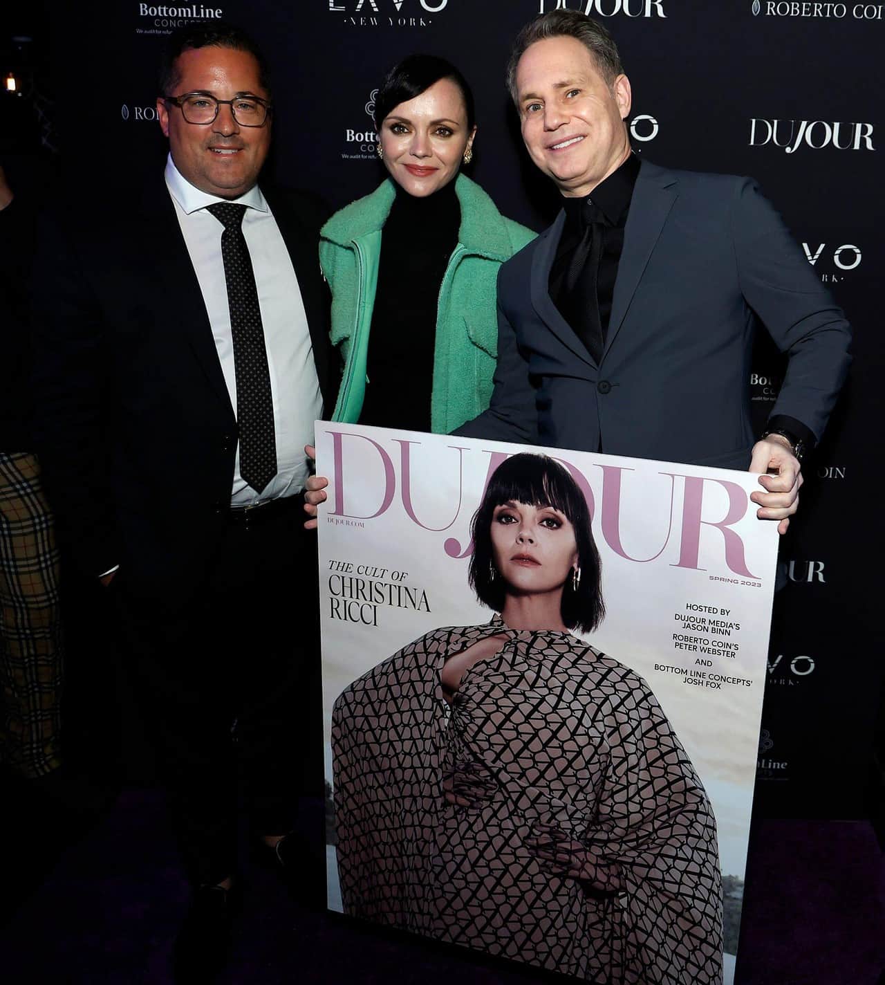 Christina Ricci Shines at Her "DuJour" Spring 2023 Cover Party