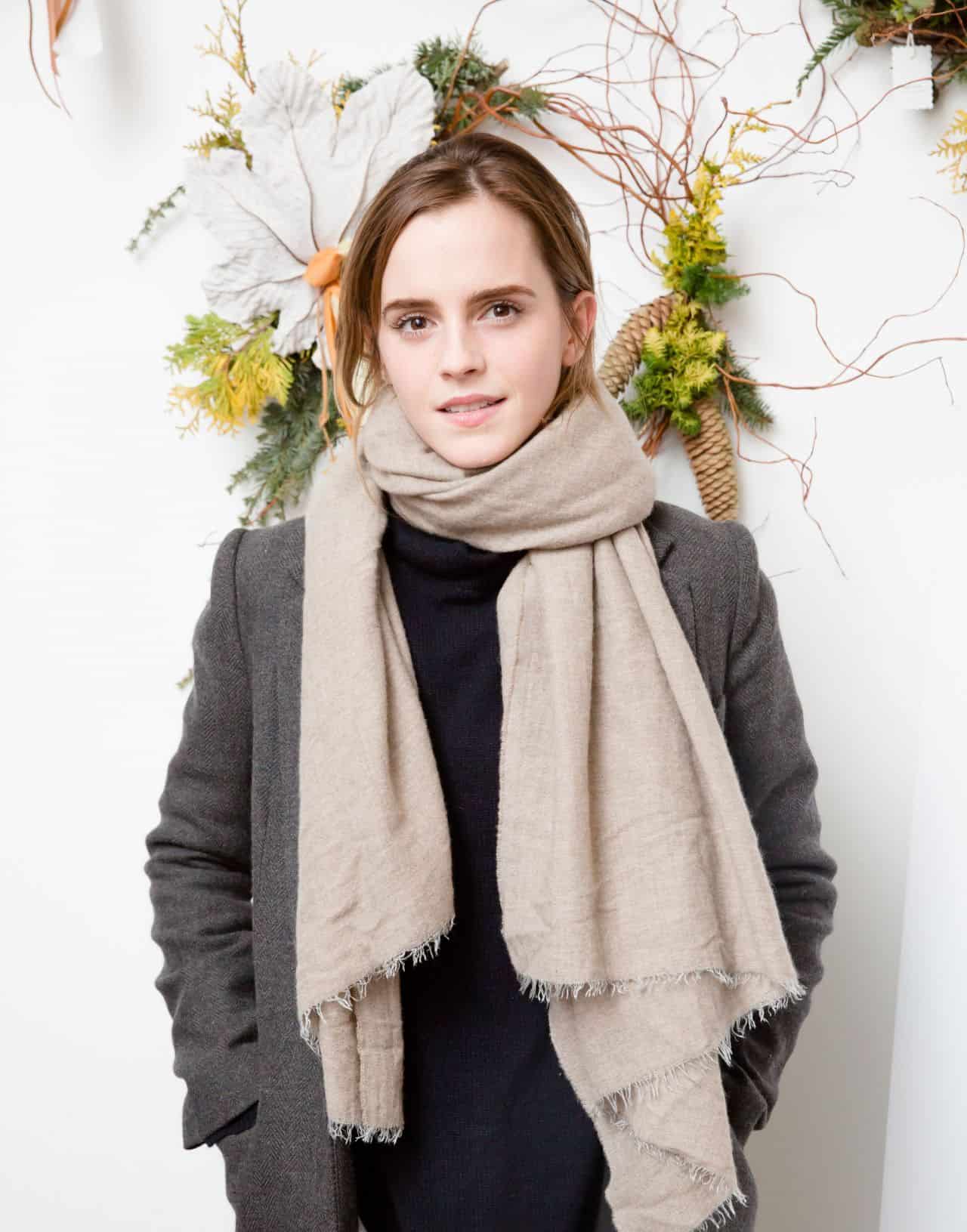 Emma Watson Charms at Domino Magazine's Holiday Pop-Up Event
