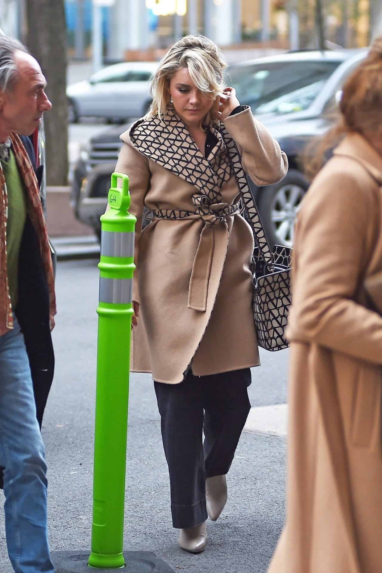 Florence Pugh Looks All Chic while Out with Her Grandmother in NY