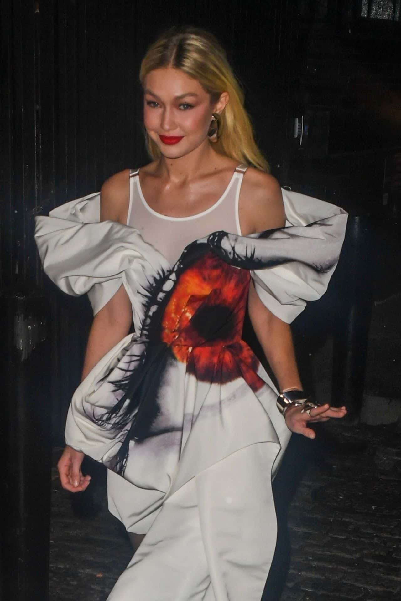 Gigi Hadid in Chic White Mini Dress at "Next in Fashion" Season 2 Party
