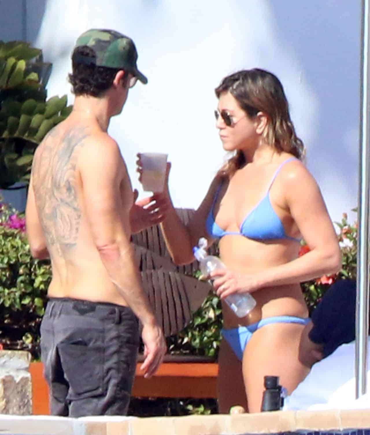 Jennifer Aniston Rocks a Blue Bikini on Vacation in Los Cabos