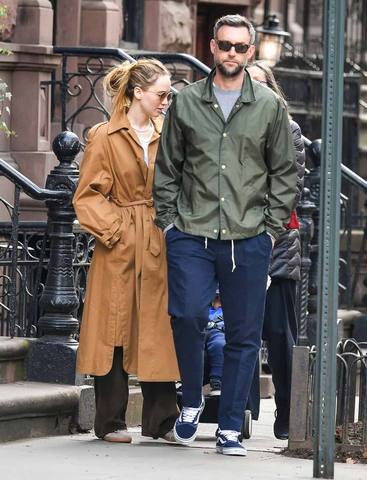 Jennifer Lawrence in a Comfy Yet Stylish Outfit During Morning Walk