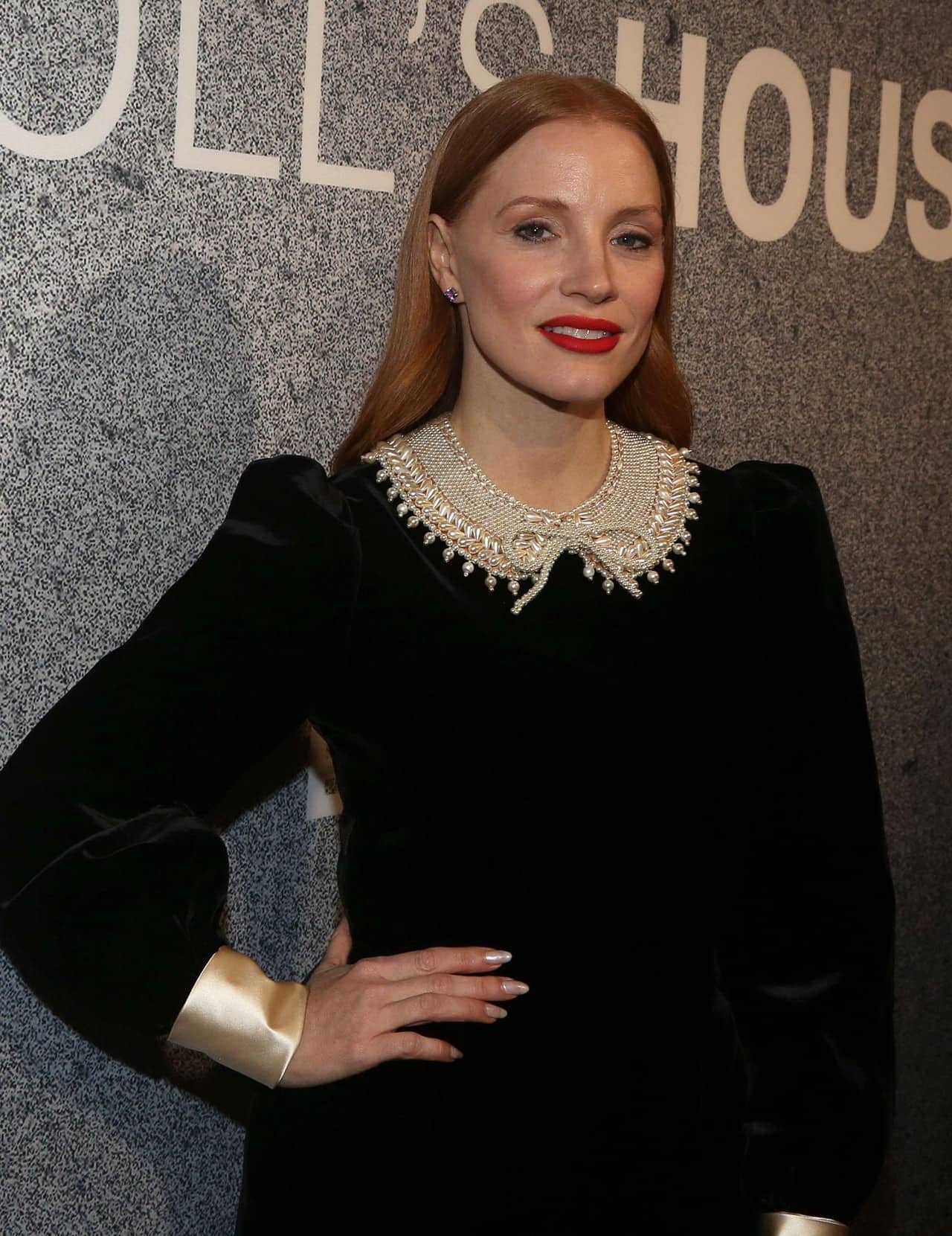 Jessica Chastain at the Broadway Opening Night of A Doll's House