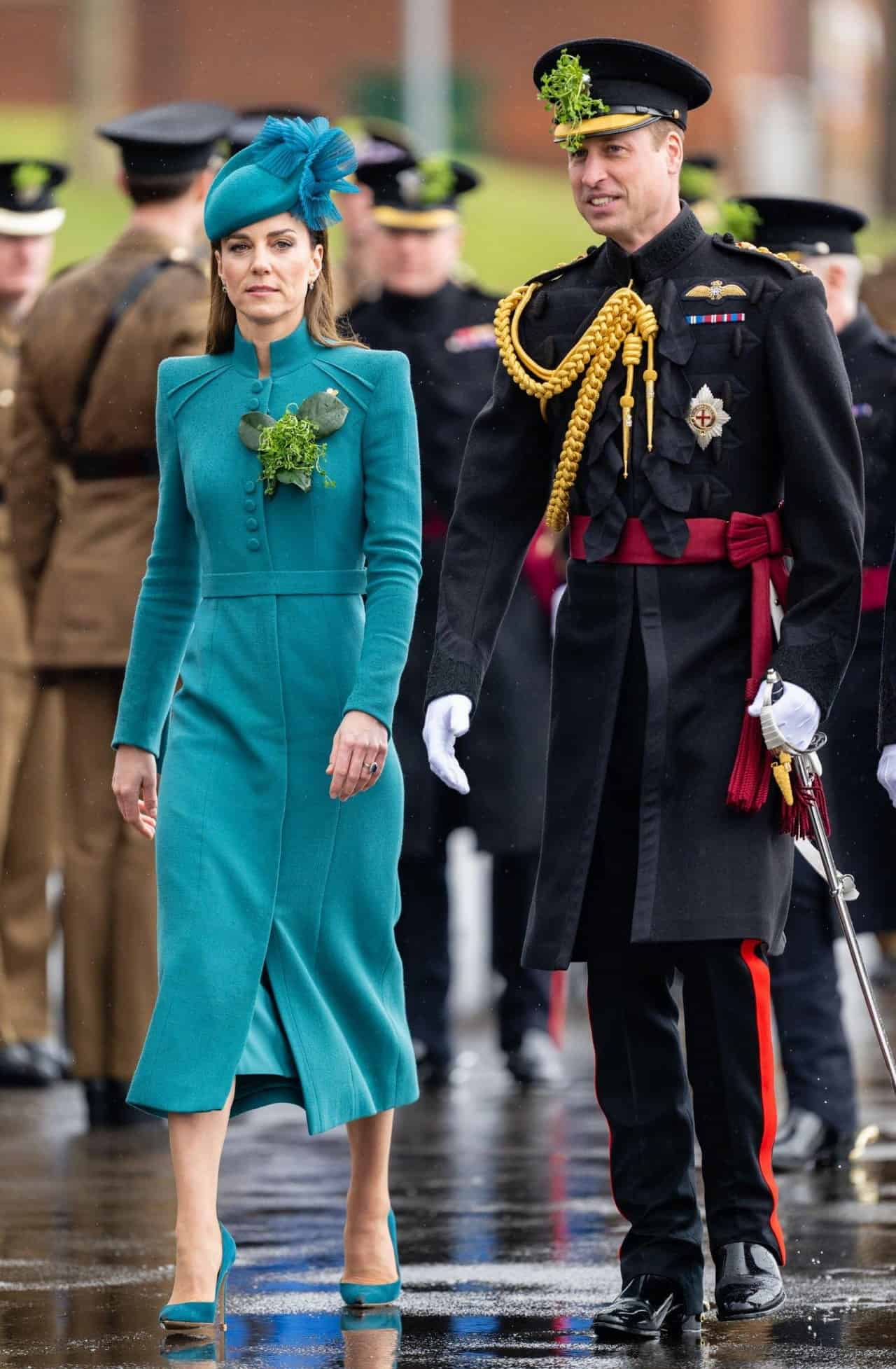 Kate Middleton Stuns in Turquoise Look at St. Patrick's Day Parade