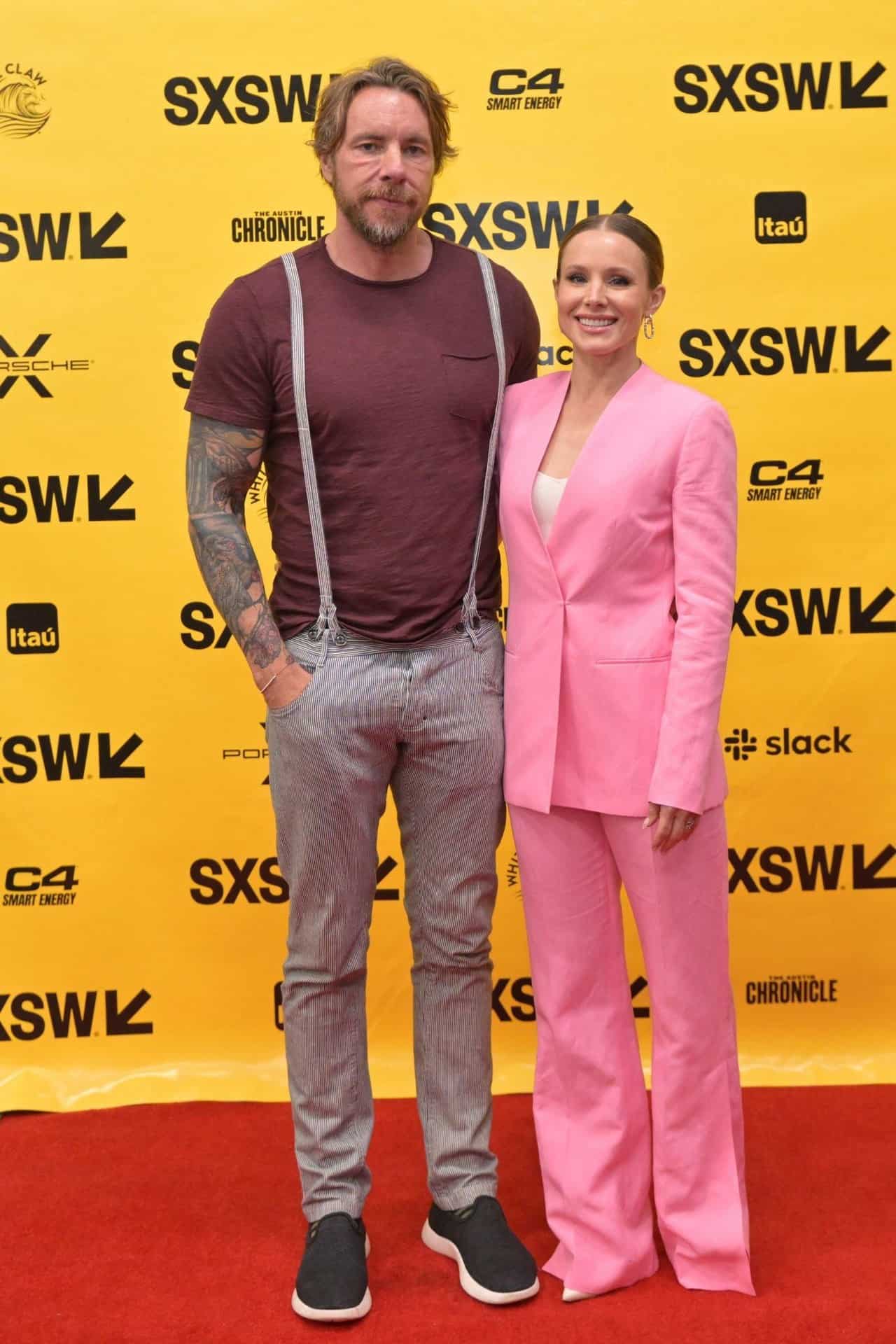 Kristen Bell Looks Fabulous in a Pink Suit at SXSW 2023