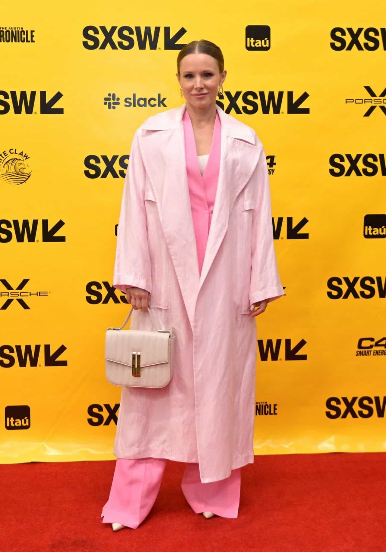 Kristen Bell Looks Fabulous in a Pink Suit at SXSW 2023
