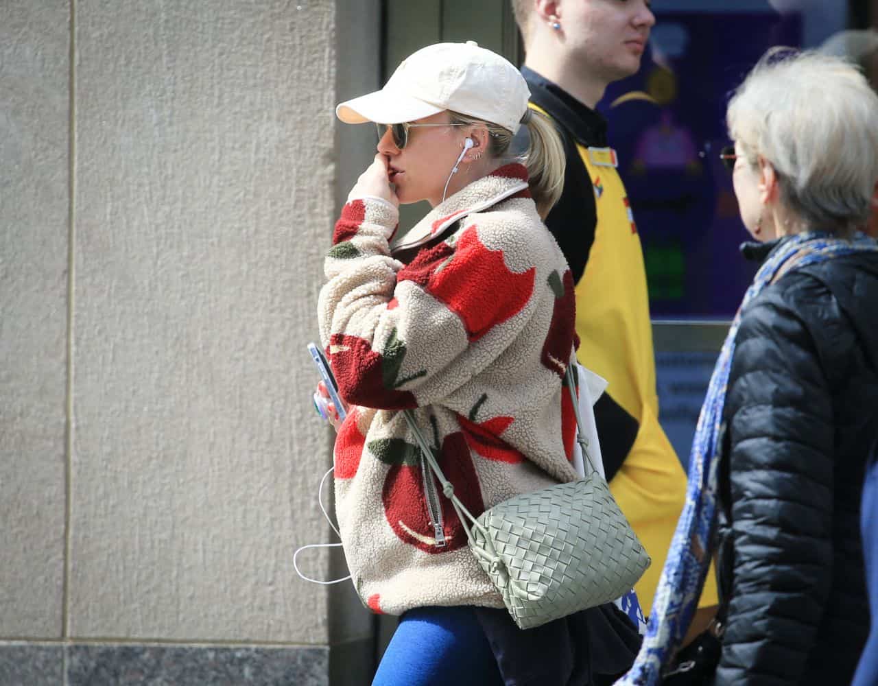 Scarlett Johansson Strolls Down New York Street Looking Casual