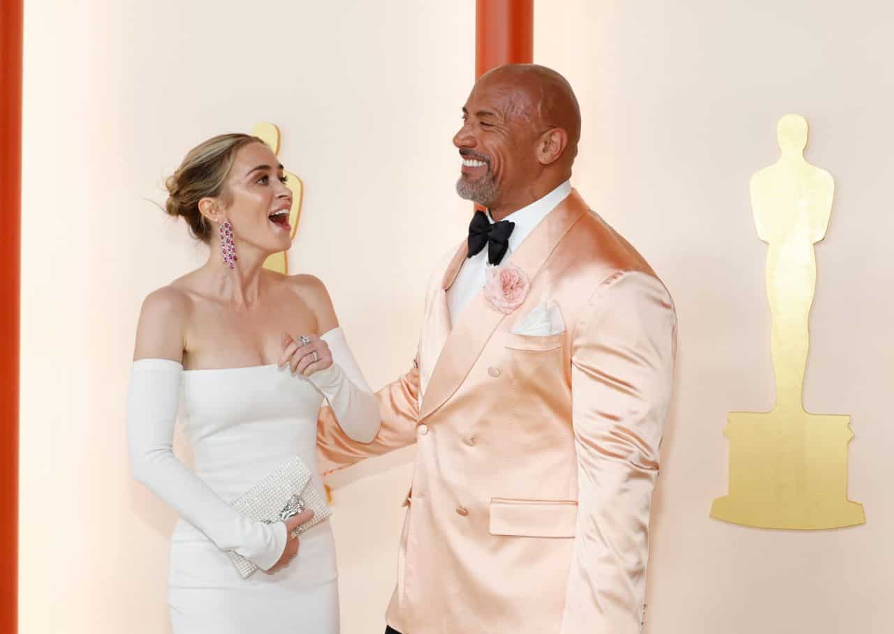 Emily Blunt Shines in a White Dress at the 95th Academy Awards