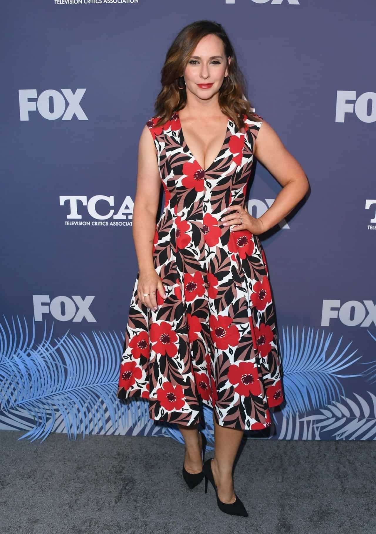 Jennifer Love Hewitt in Floral Dress at the FOX Summer TCA All-Star Party