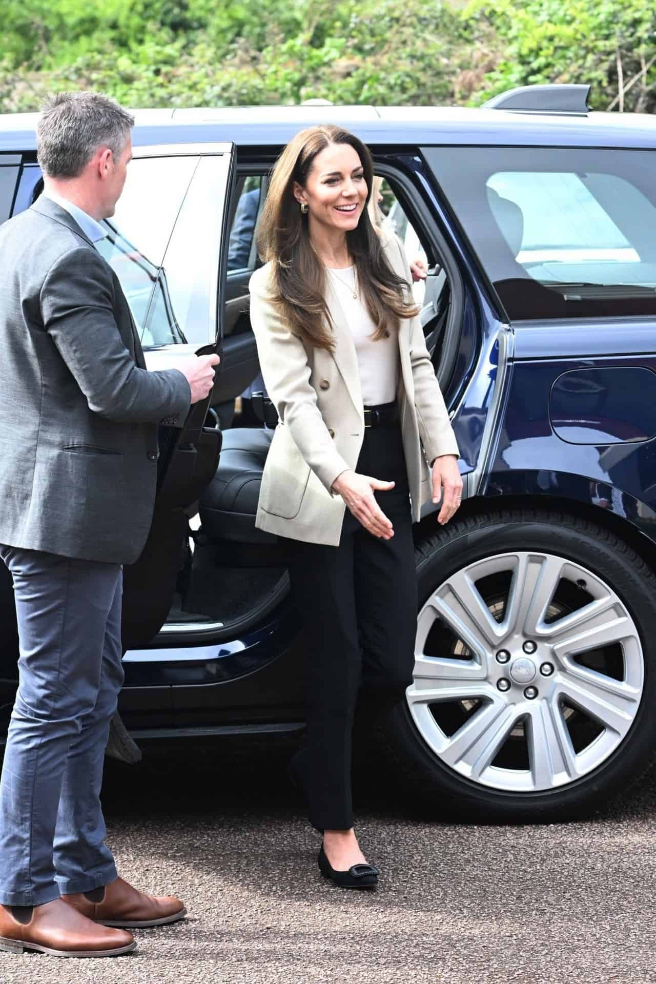 Kate Middleton Oozes Elegance During her Visit to Baby Bank in Windsor