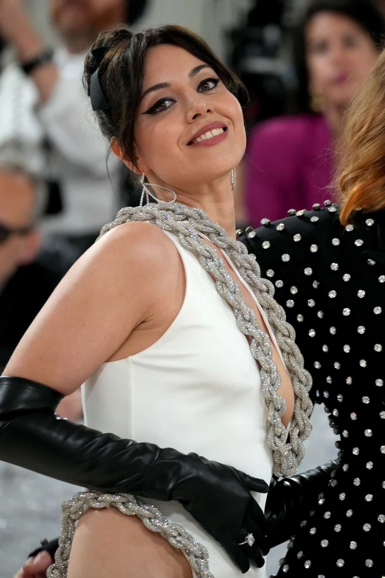 Aubrey Plaza attended the 2023 Met Gala in New York City on May 01, 2023, which celebrated the theme of "Karl Lagerfeld: A Line of Beauty" at the Metropolitan Museum of Art.