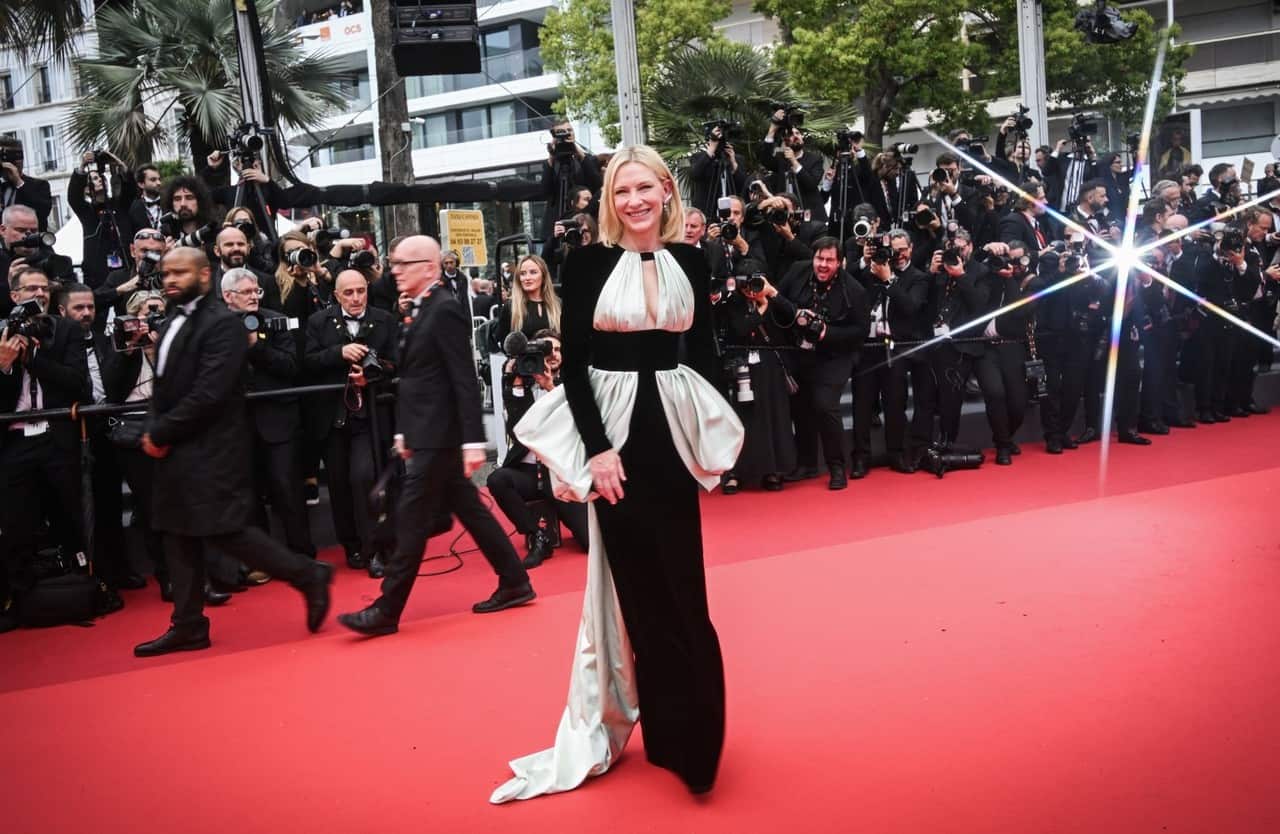 Cate Blanchett Stuns in Custom Louis Vuitton Gown at Cannes Film Festival