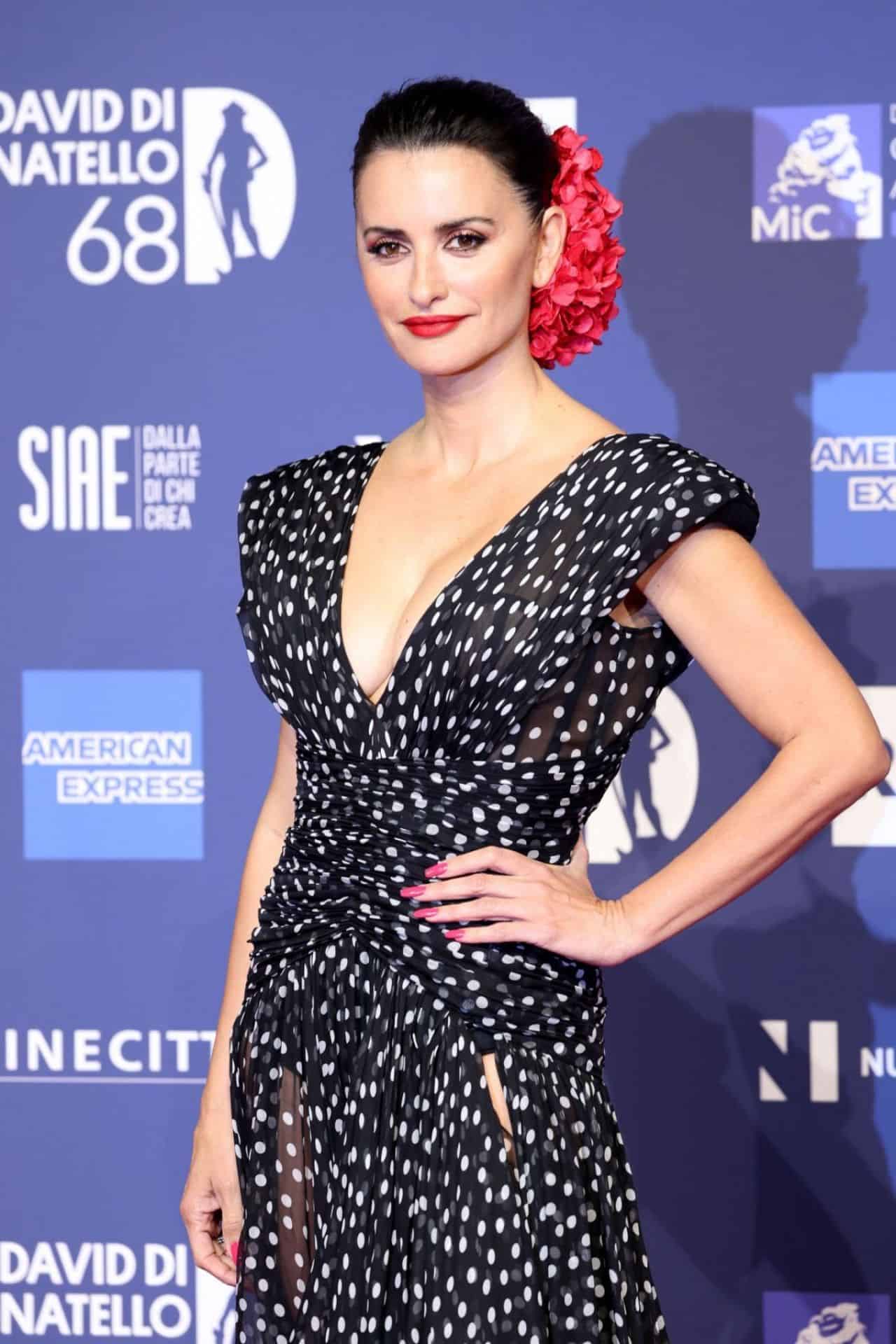 Penelope Cruz Blooms in D&G Dress at David Di Donatello Awards 2023