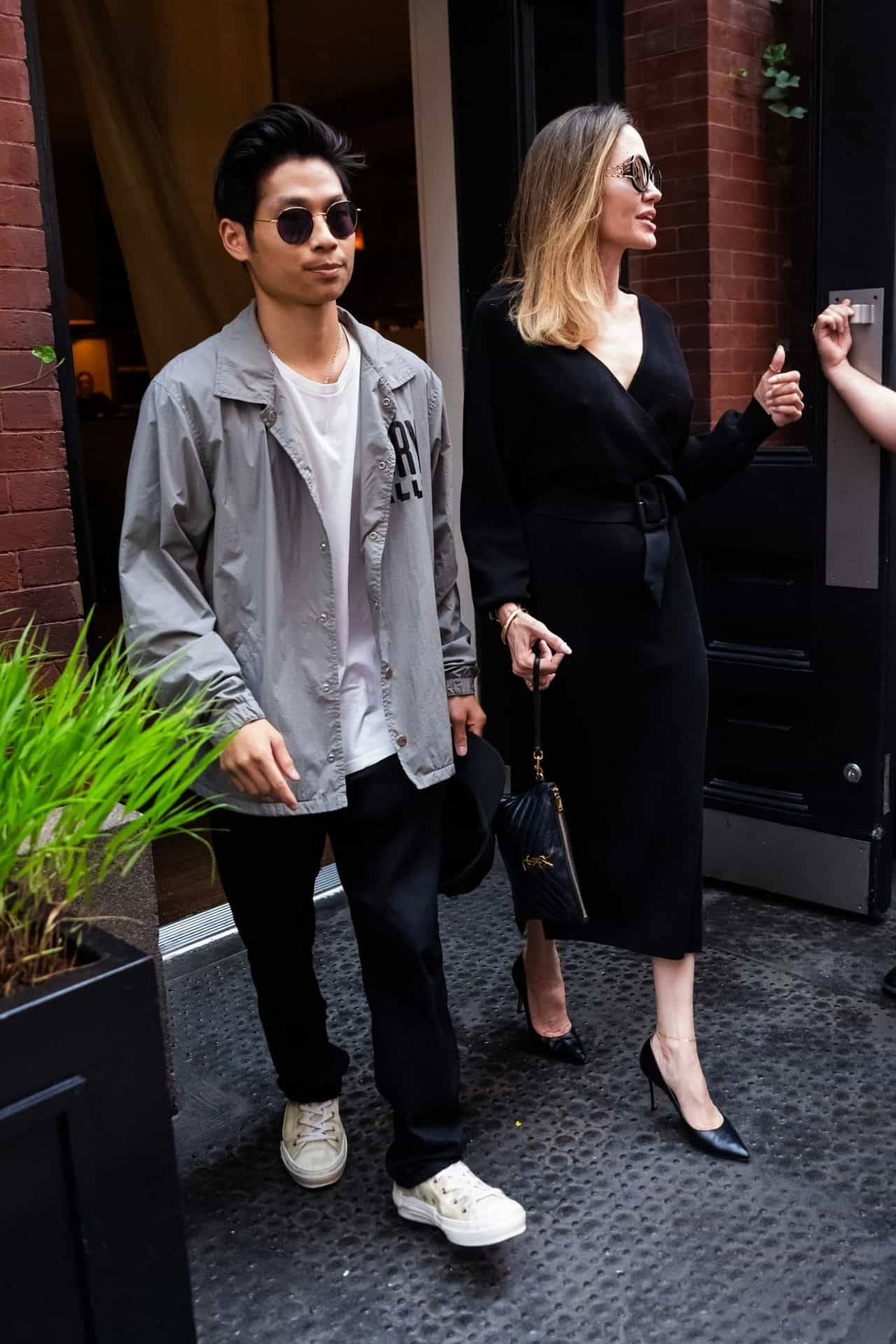 Angelina Jolie Radiates Elegance as She Steps Out with Son Pax in NYC