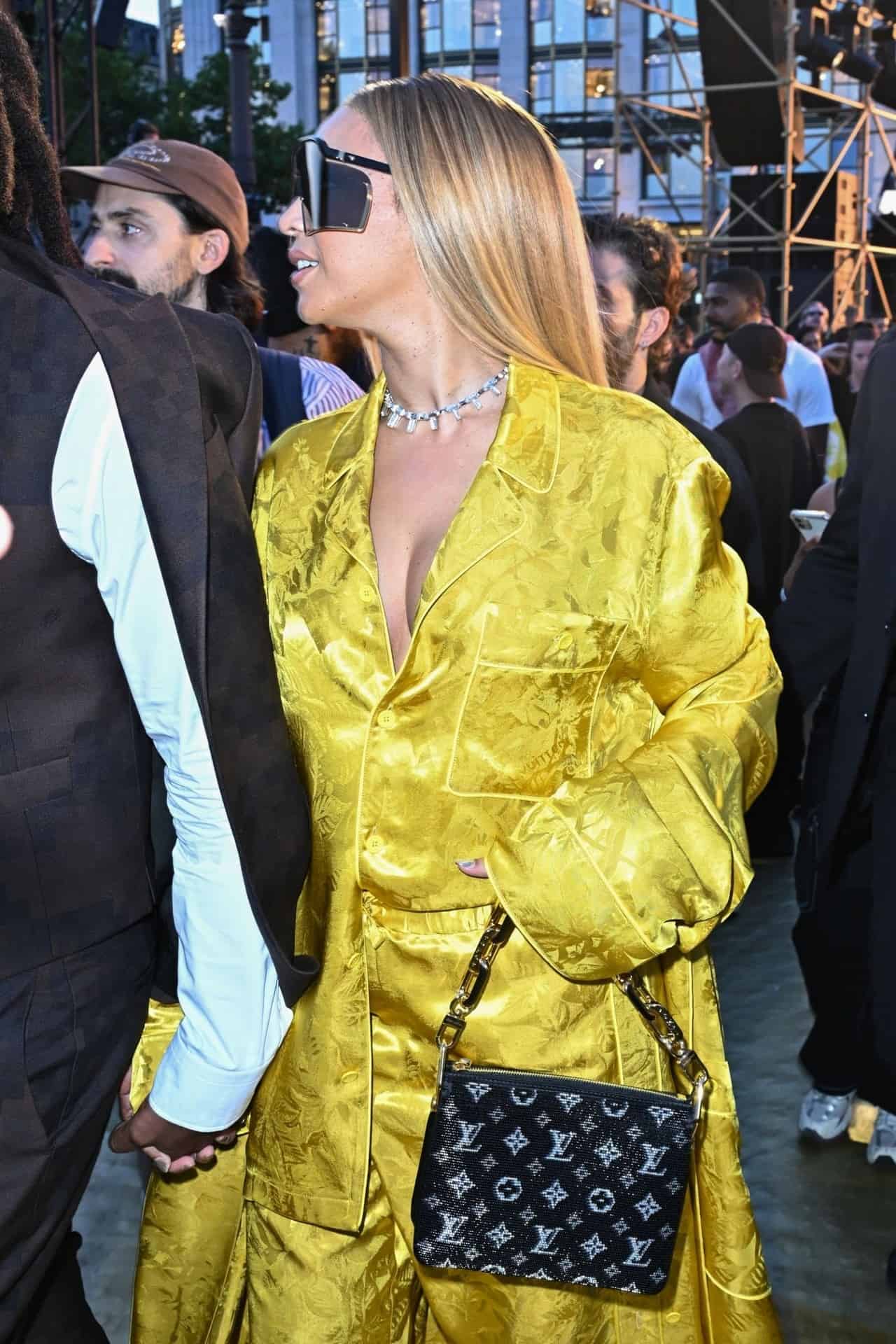 Beyonce Lights Up Louis Vuitton Men's Spring 2024 Fashion Show