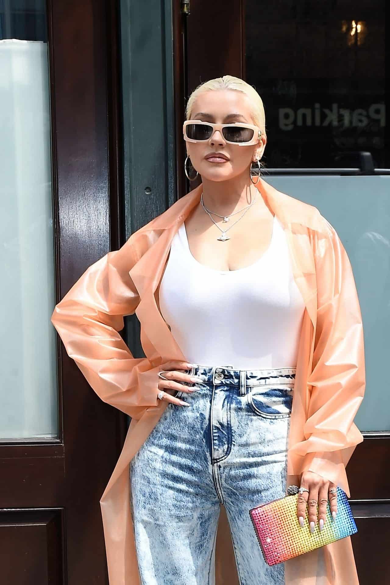Christina Aguilera's Bold and Stylish Outing in New York City