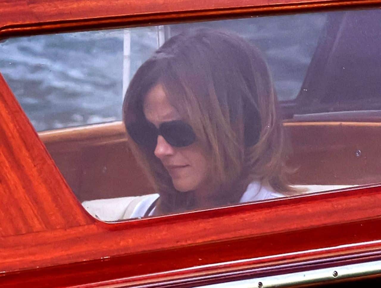 Emma Watson's Stylish Boat Ride to Fondazione Giorgio Cini Onlus in Venice