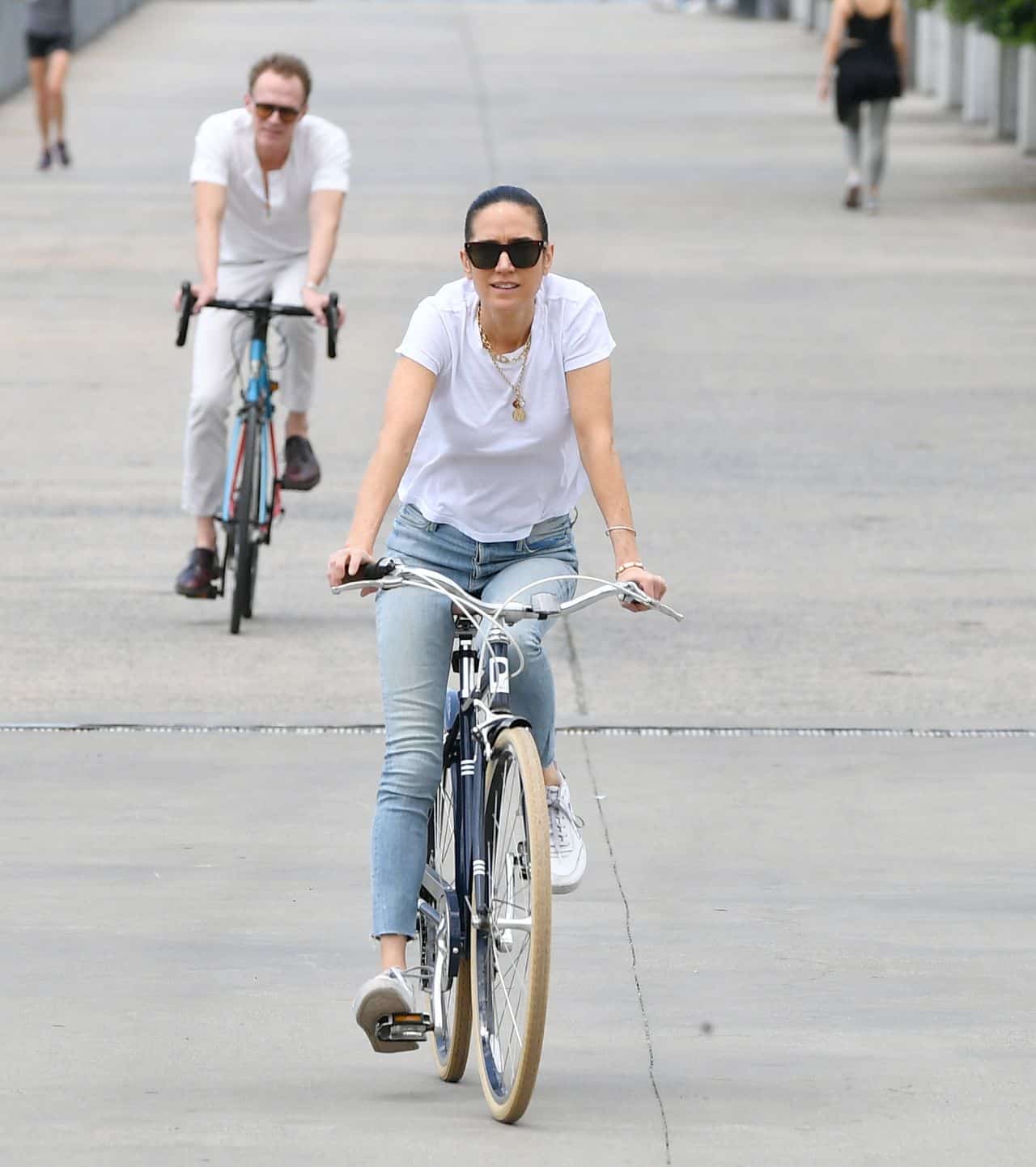 Jennifer Connelly and Paul Bettany's Joyful Bike Ride Date in NYC