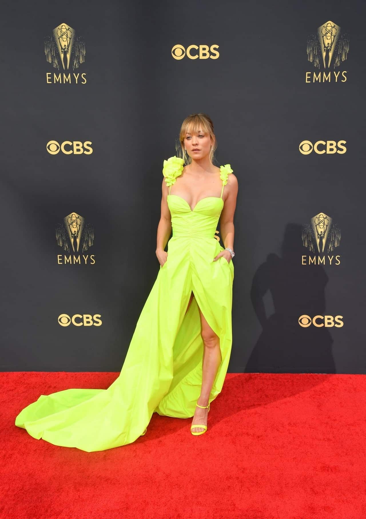 Kaley Cuoco Lit Up the Primetime Emmy Awards with Her Radiant Dress