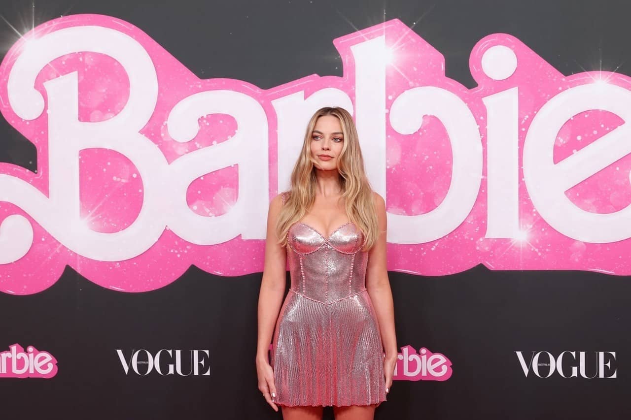 Margot Robbie Captivates in Mini Dress at the Barbie Premiere in Sydney