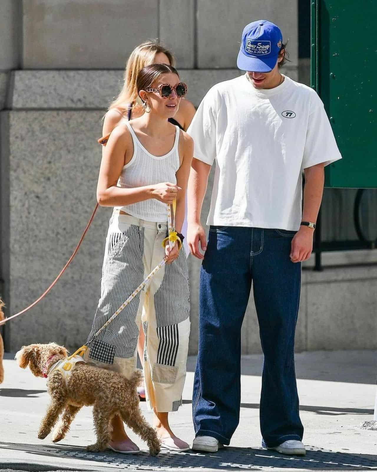 Millie Bobby Brown and Jake Bongiovi Take Her Dog for a Walk in NYC