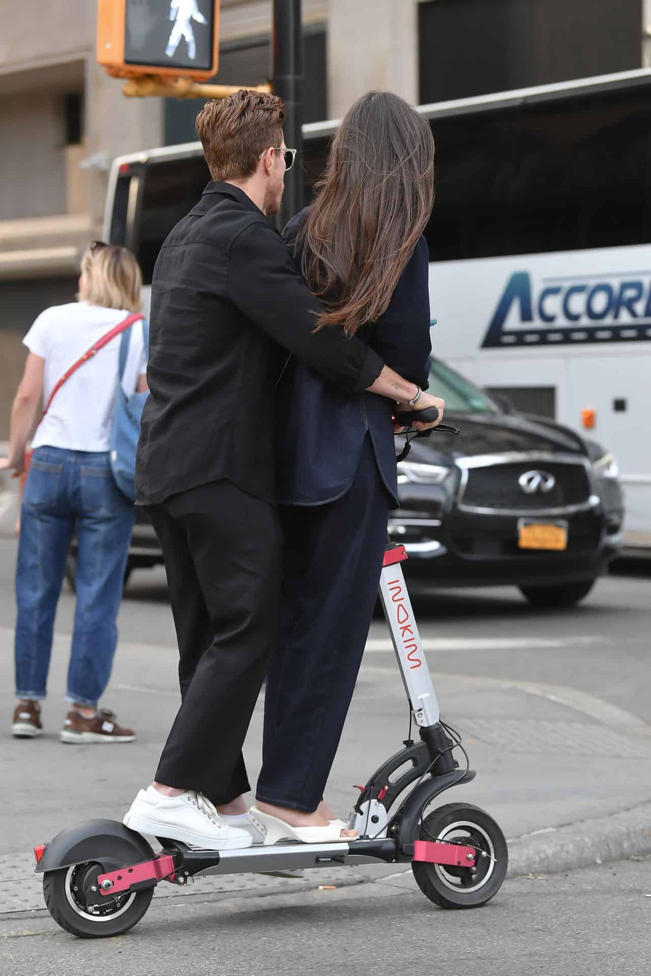 Nina Dobrev and Shaun White Spotted on a Joyful Scooter Ride in NYC