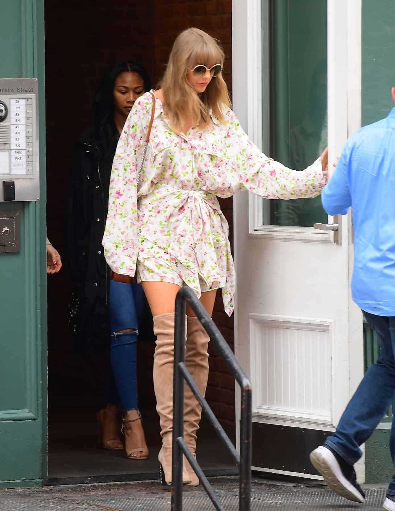Taylor Swift Turns Up the Summer Style with Thigh-High Boots