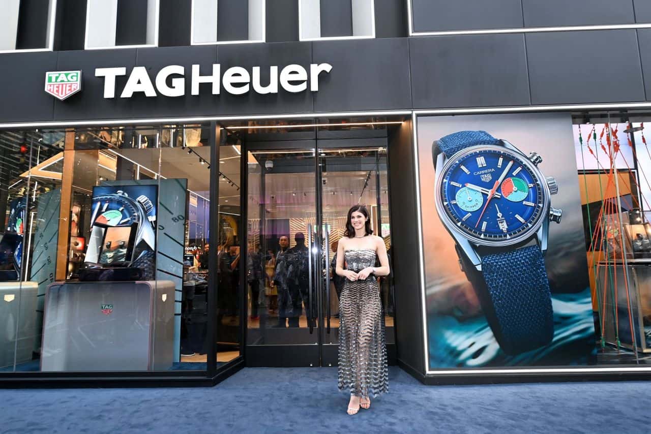 Alexandra Daddario at TAG Heuer's Fifth Avenue Flagship Store Opening in NY