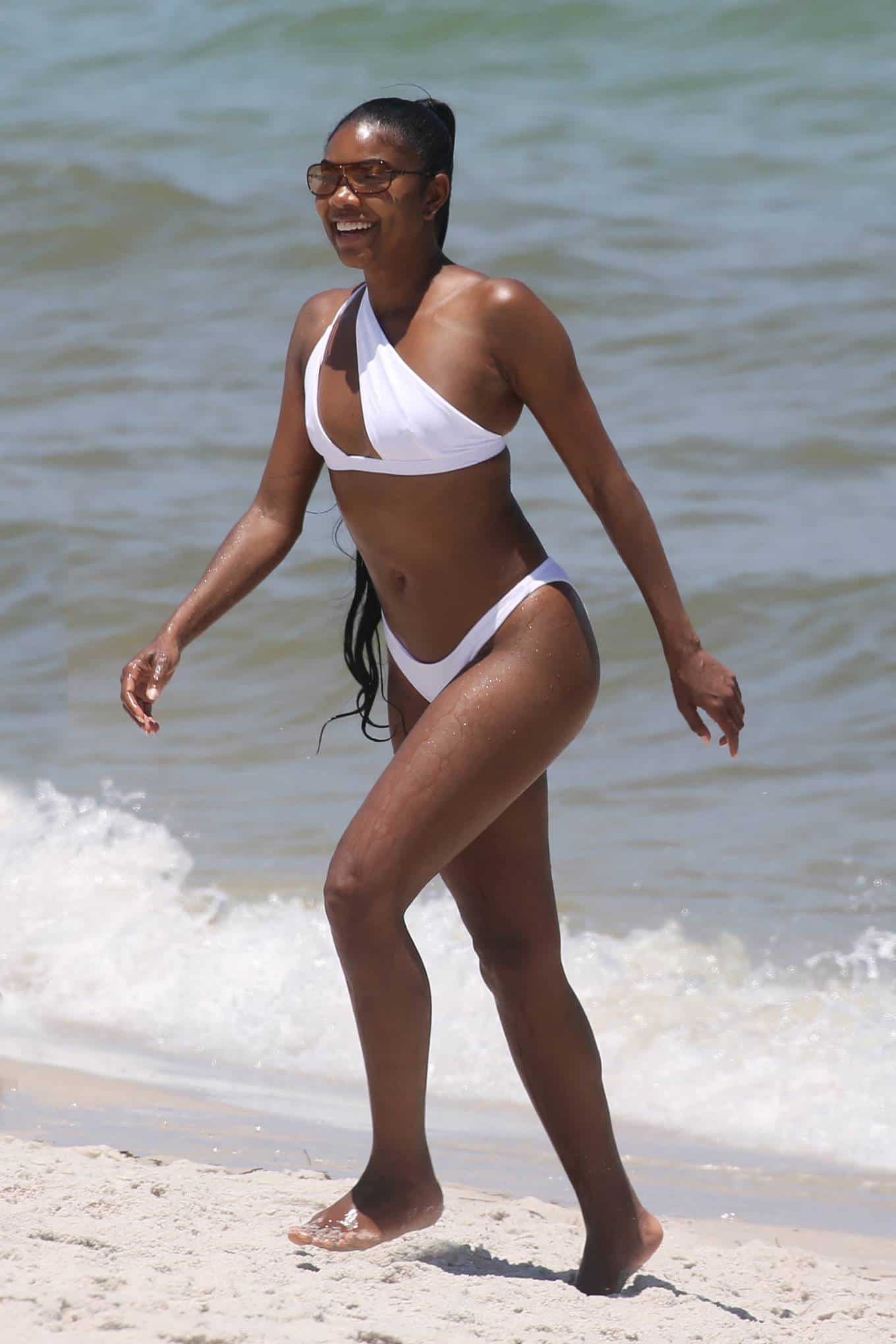 Gabrielle Union Shows Off Her Ageless Beauty in White Bikini