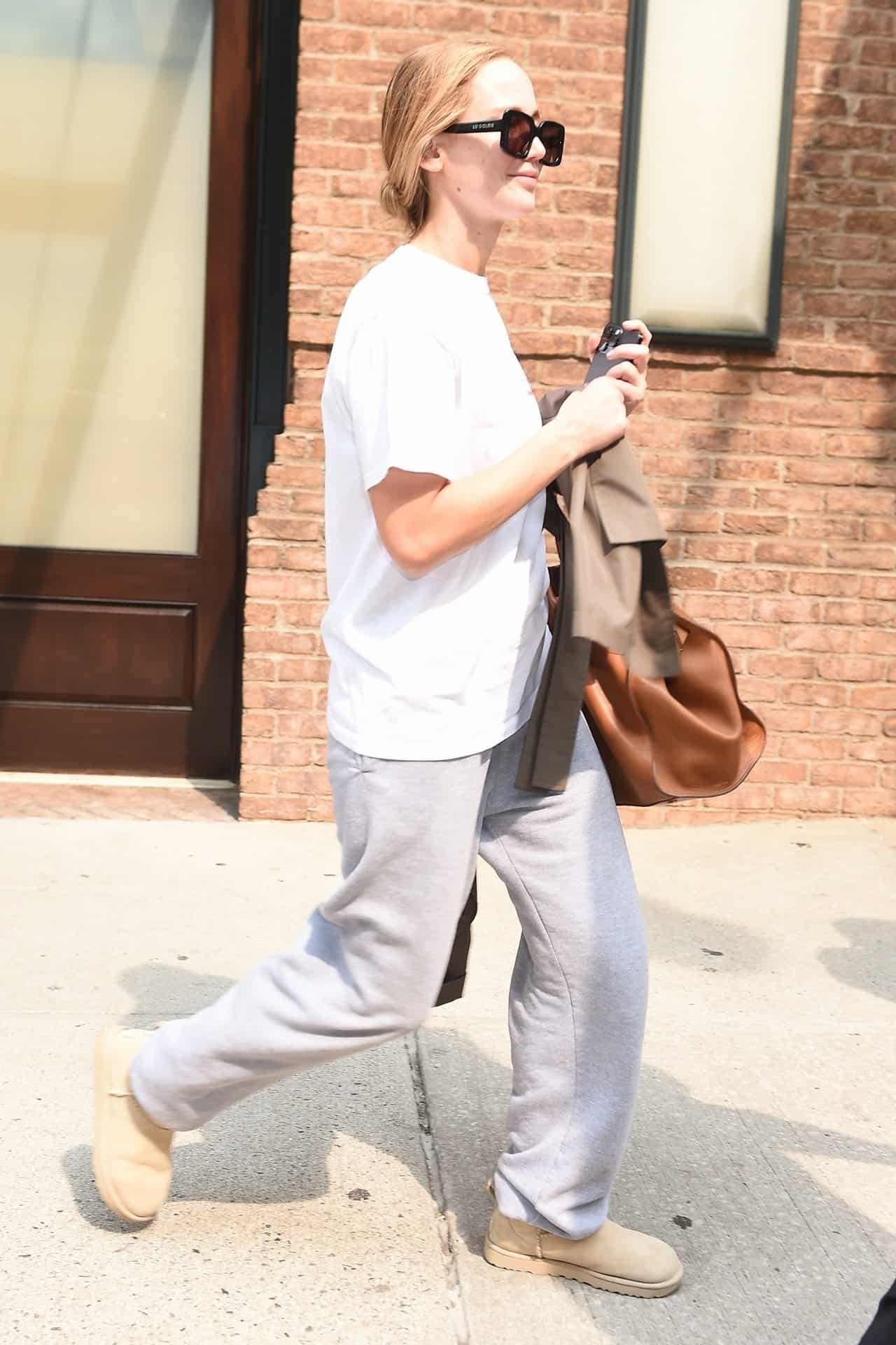 Jennifer Lawrence Exudes Effortless Style as She Strides Through NYC