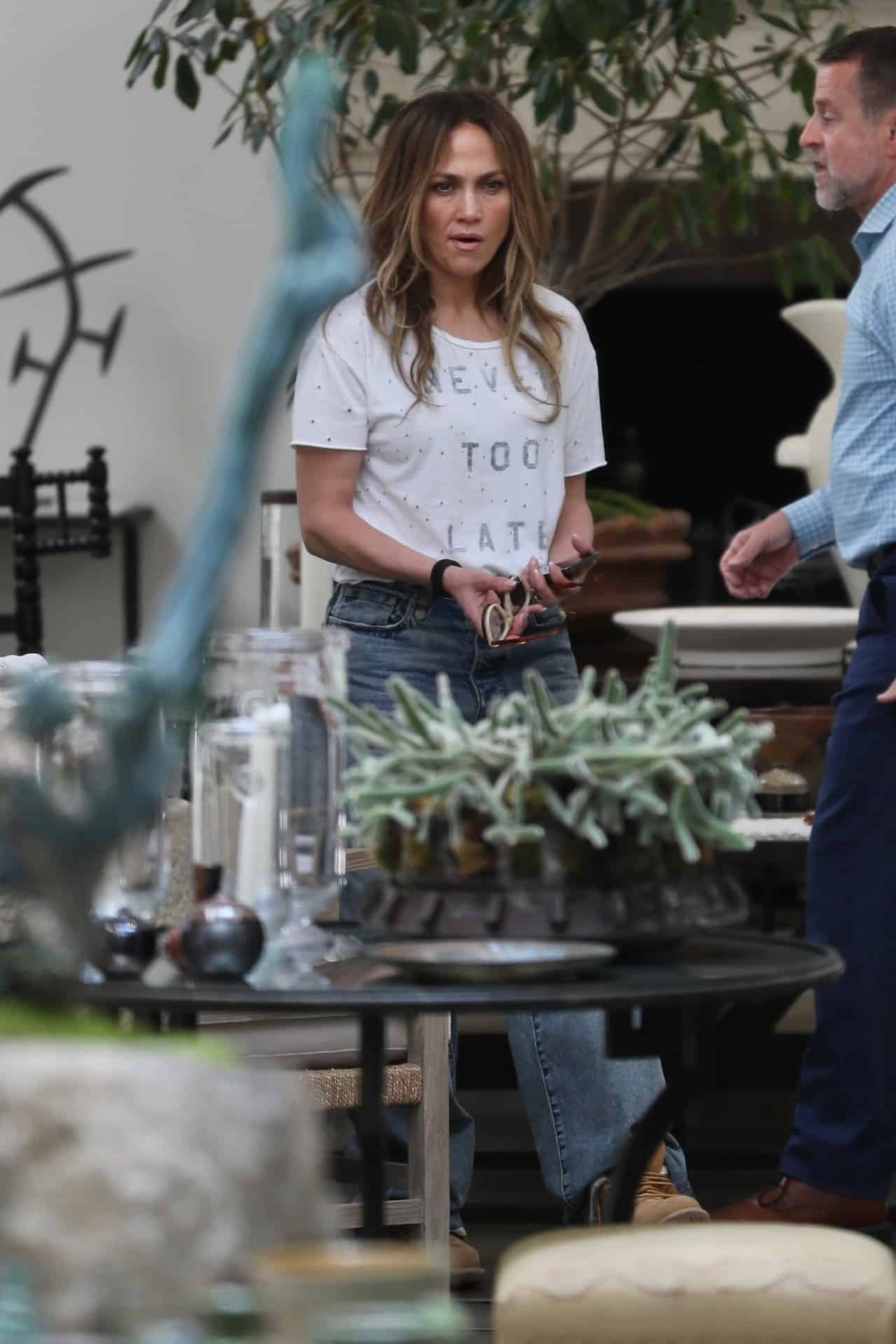 Jennifer Lopez Goes Shopping to Decorate Her Lavish Beverly Hills Mansion