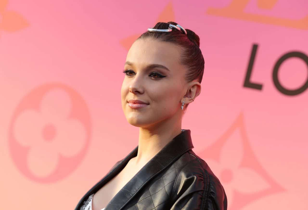 Millie Bobby Brown Stuns in 80s-Inspired Outfit at Louis Vuitton Event