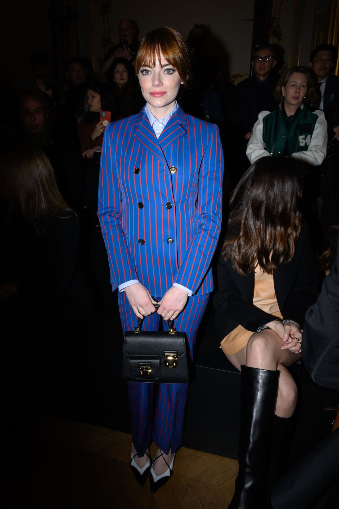 Emma Stone Joins A-List Cast at Louis Vuitton Fall 2023 Fashion Show