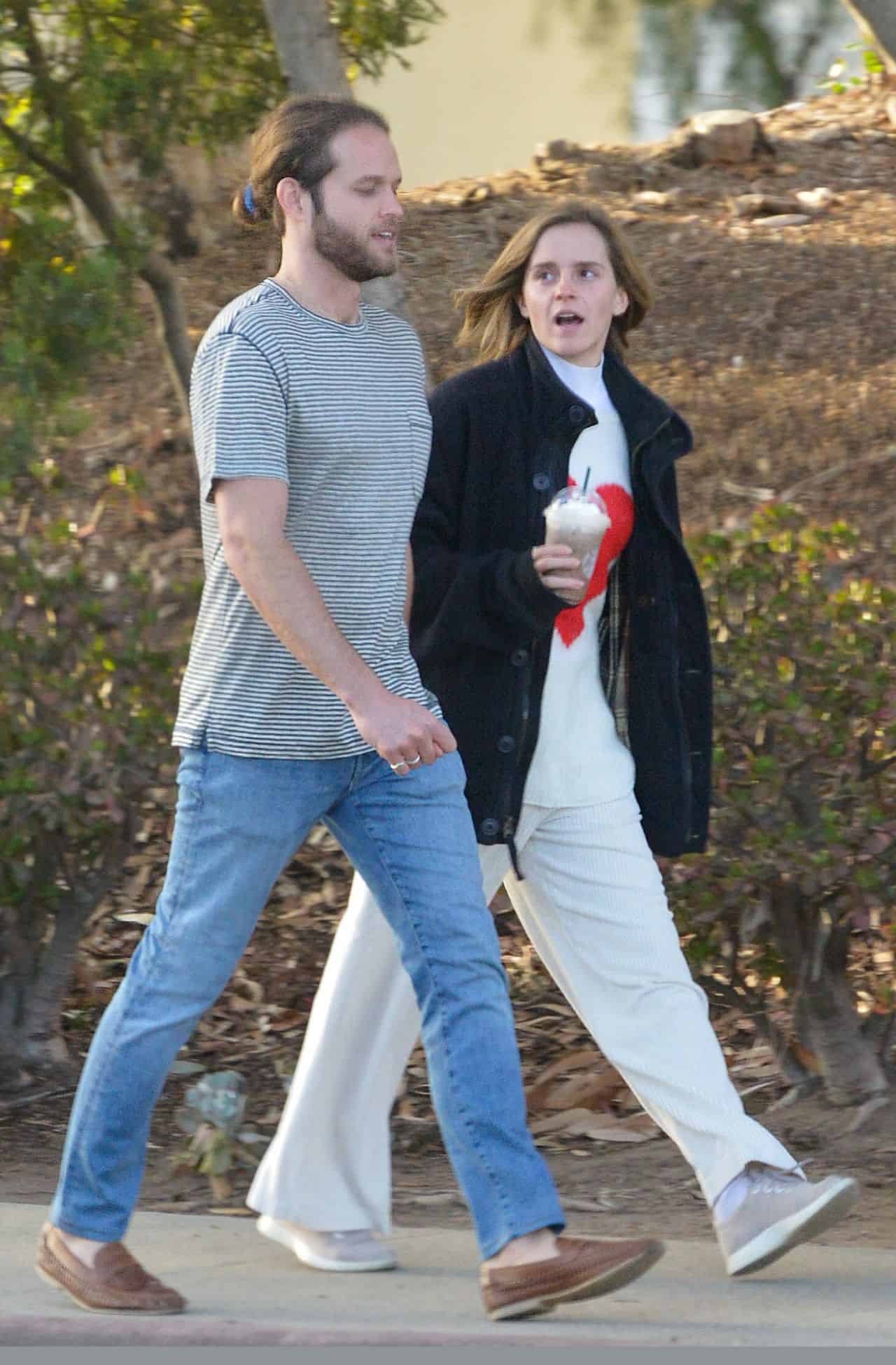 Emma Watson and Leo Robinton Go for a Stroll in LA