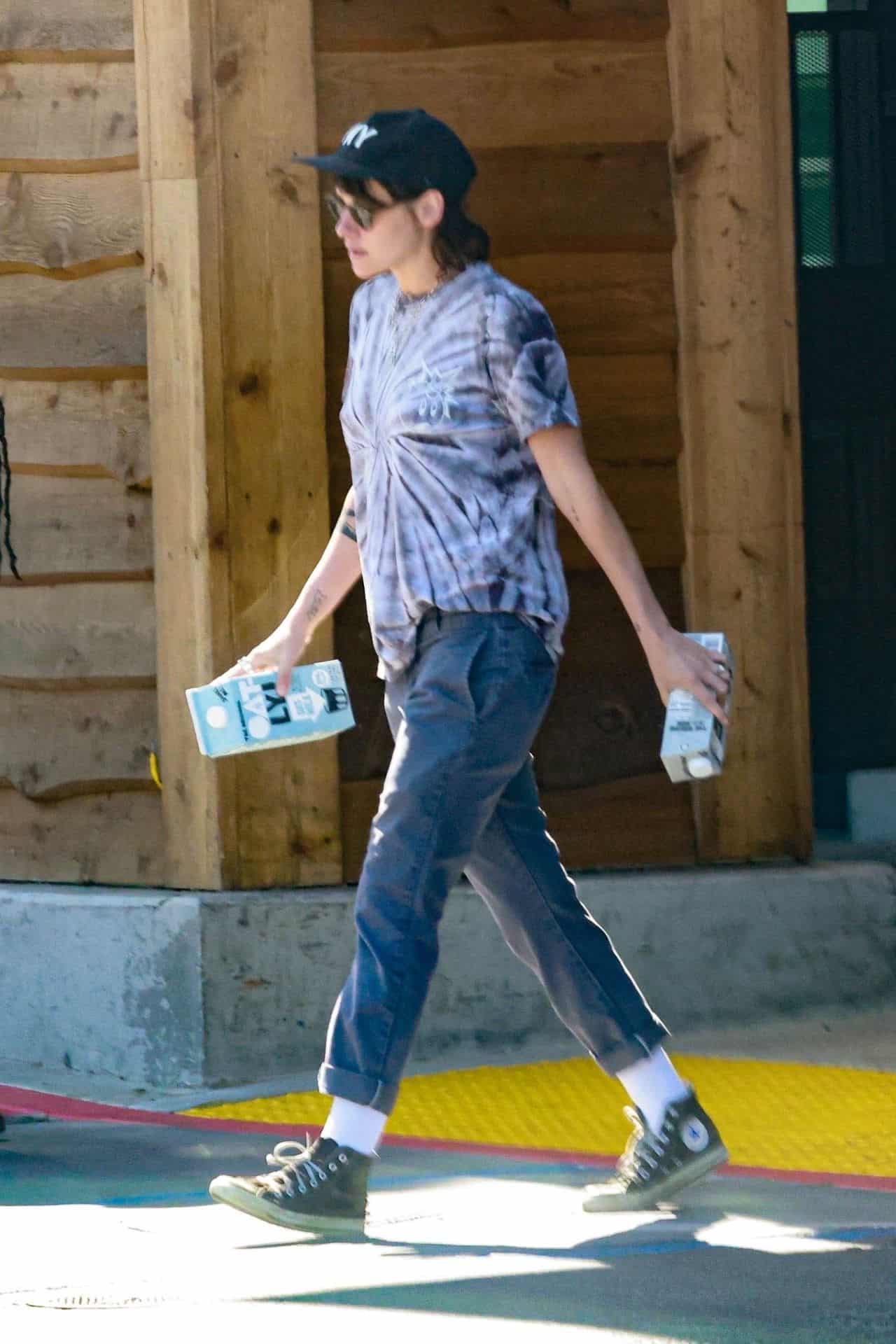 Kristen Stewart Steps Out in Comfy Outfit for Oat Milk Run in Los Feliz