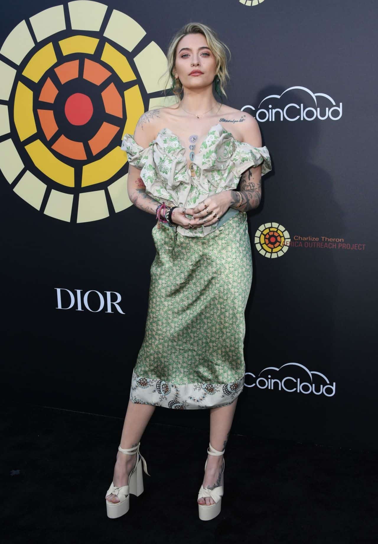 Paris Jackson Makes a Stylish Entrance to a Screening of F9 in a Plunging Vivienne Westwood Dress