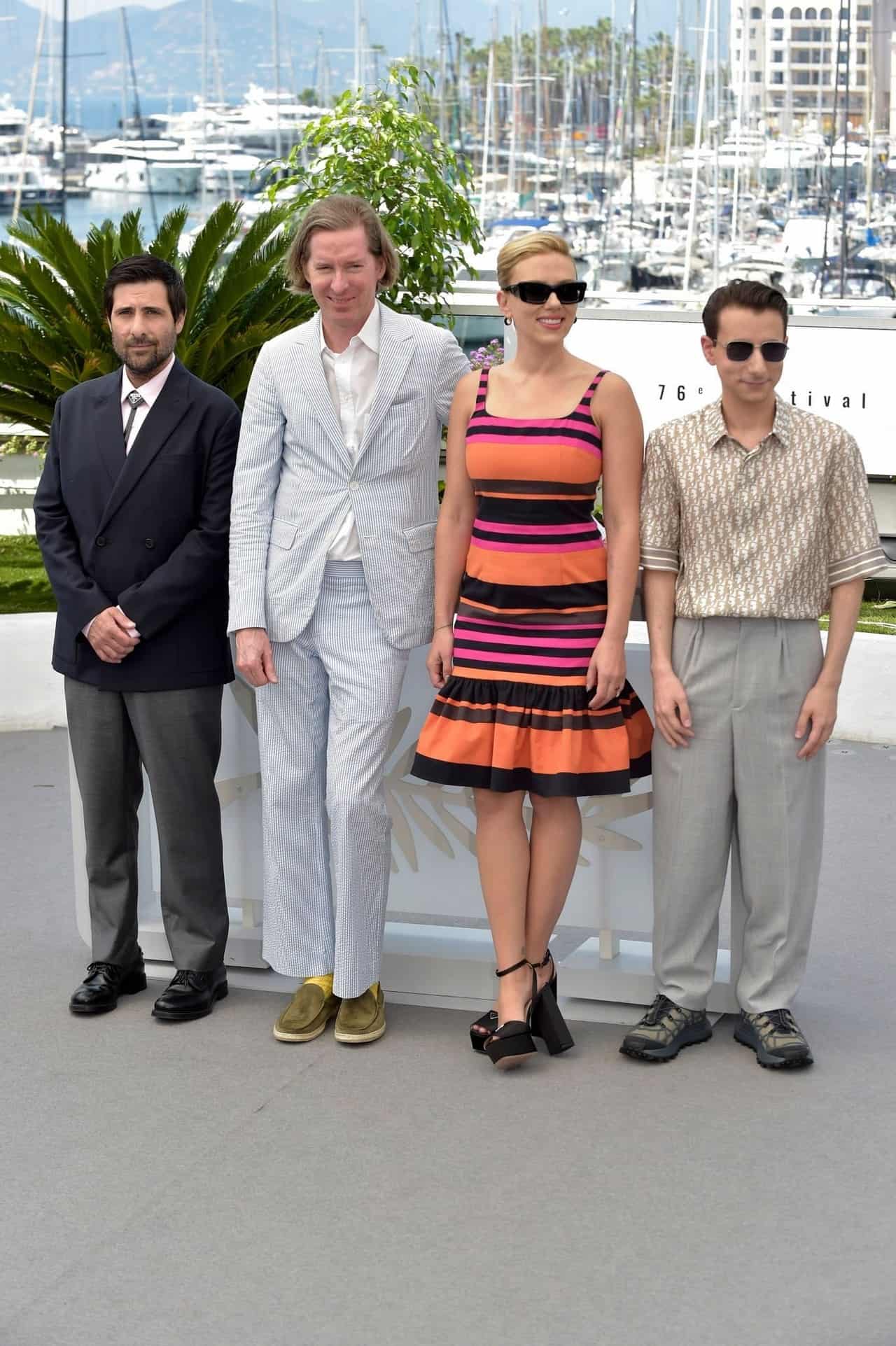 Scarlett Johansson Recycles Iconic Prada Dress for Movie Photocall