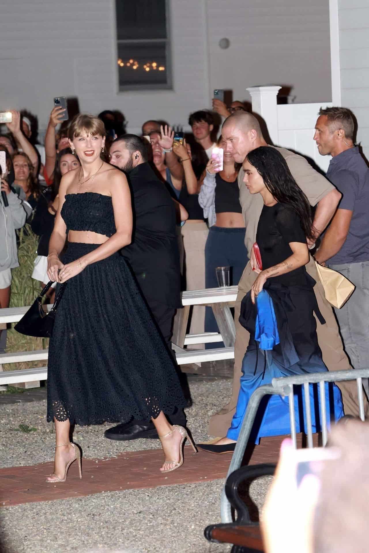 Taylor Swift Turns Heads in Strapless Two-Piece from Hill House Home