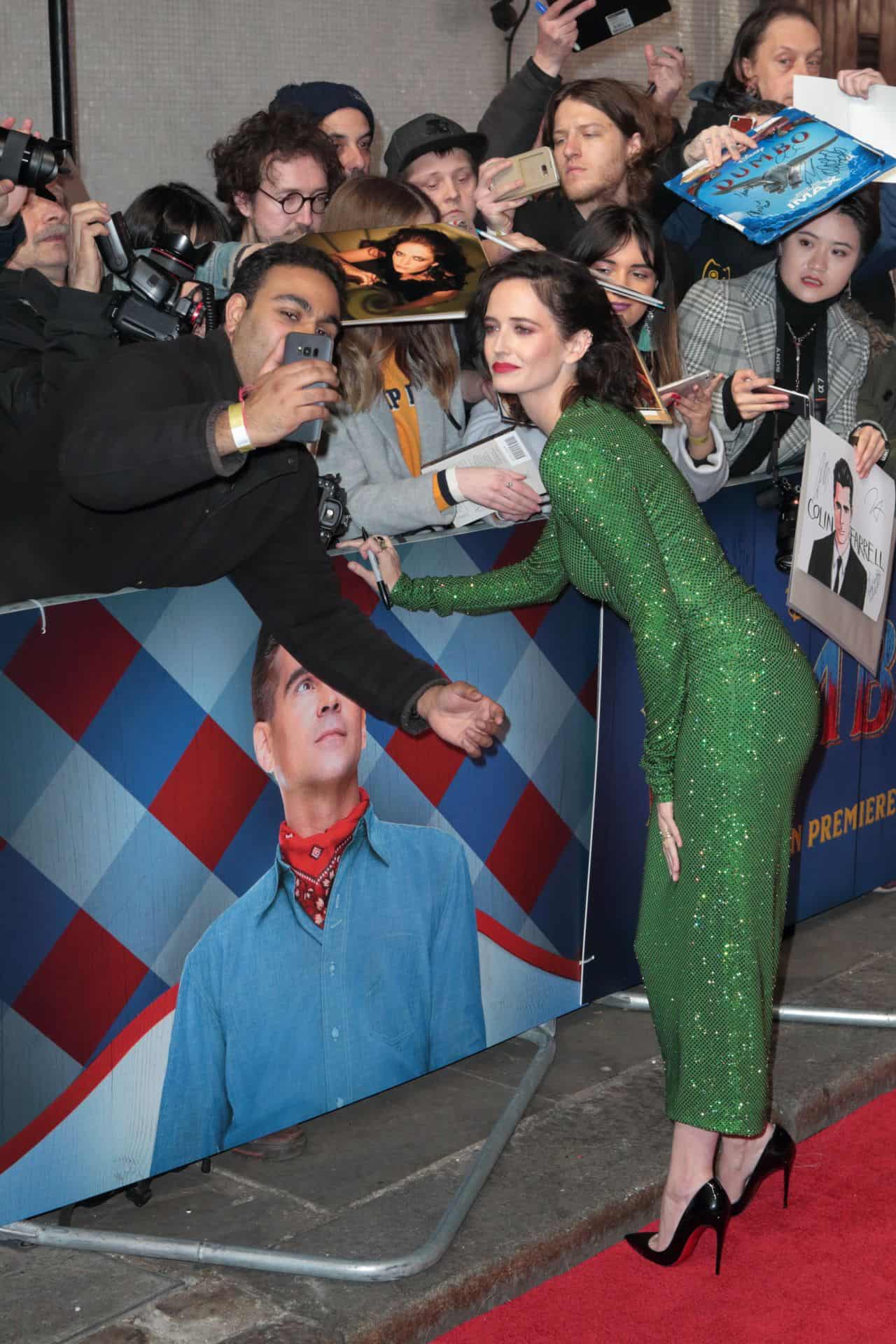 Eva Green Lights Up the Red Carpet in Emerald Green Gown
