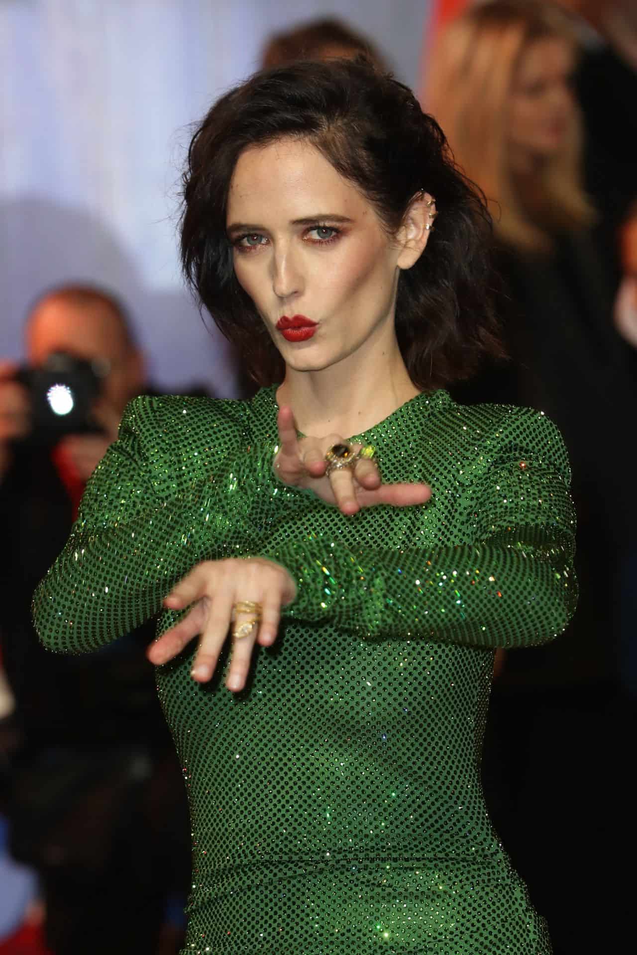 Eva Green Lights Up the Red Carpet in Emerald Green Gown