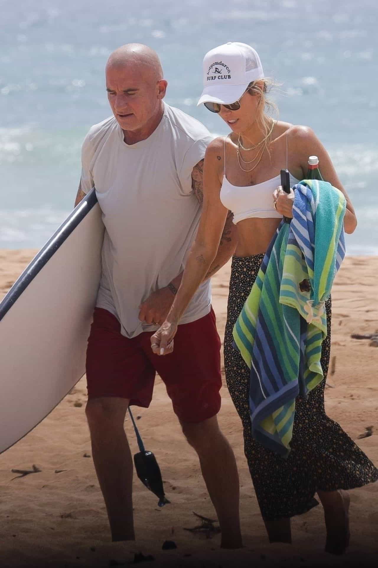 Tish Cyrus and Dominic Purcell Soak Up the Sun on Hawaiian Honeymoon