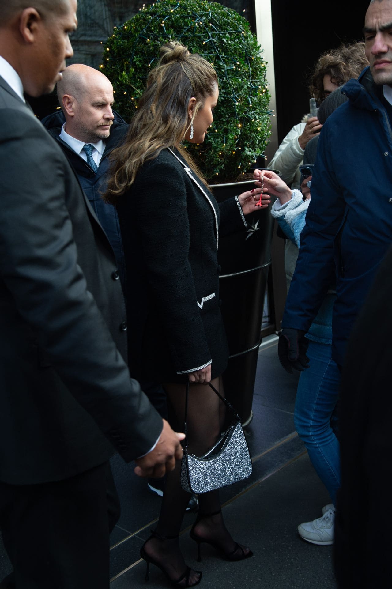 Selena Gomez Flaunts Chic Look in Black Blazer Dress in Paris