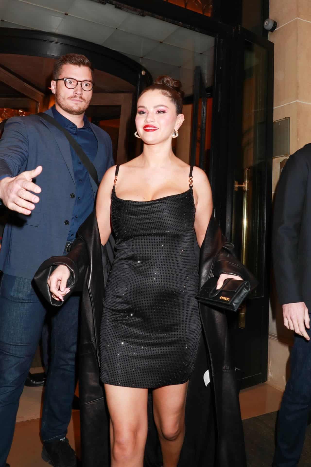 Selena Gomez Turns Heads in Paris with Her Elegant and Edgy Night Out Look