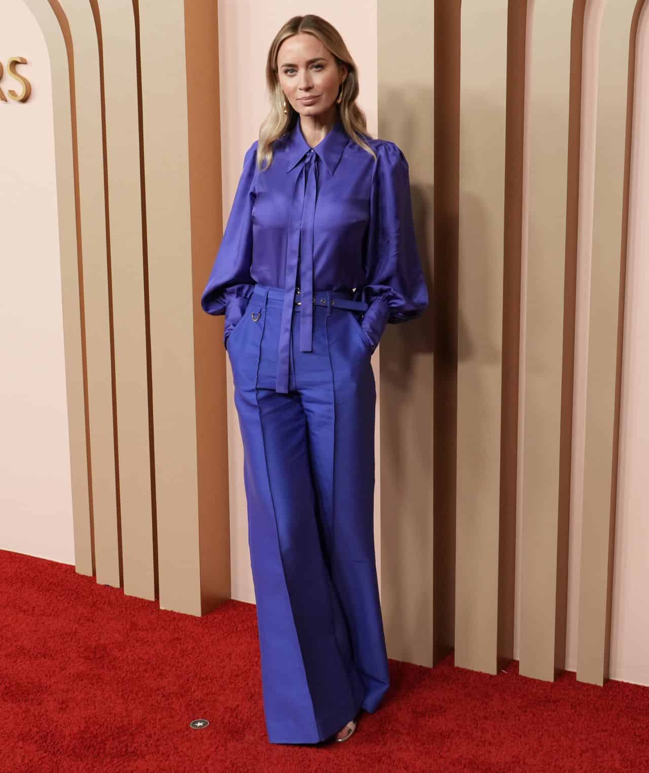 Emily Blunt Radiates Elegance in Zimmermann at Oscars Luncheon