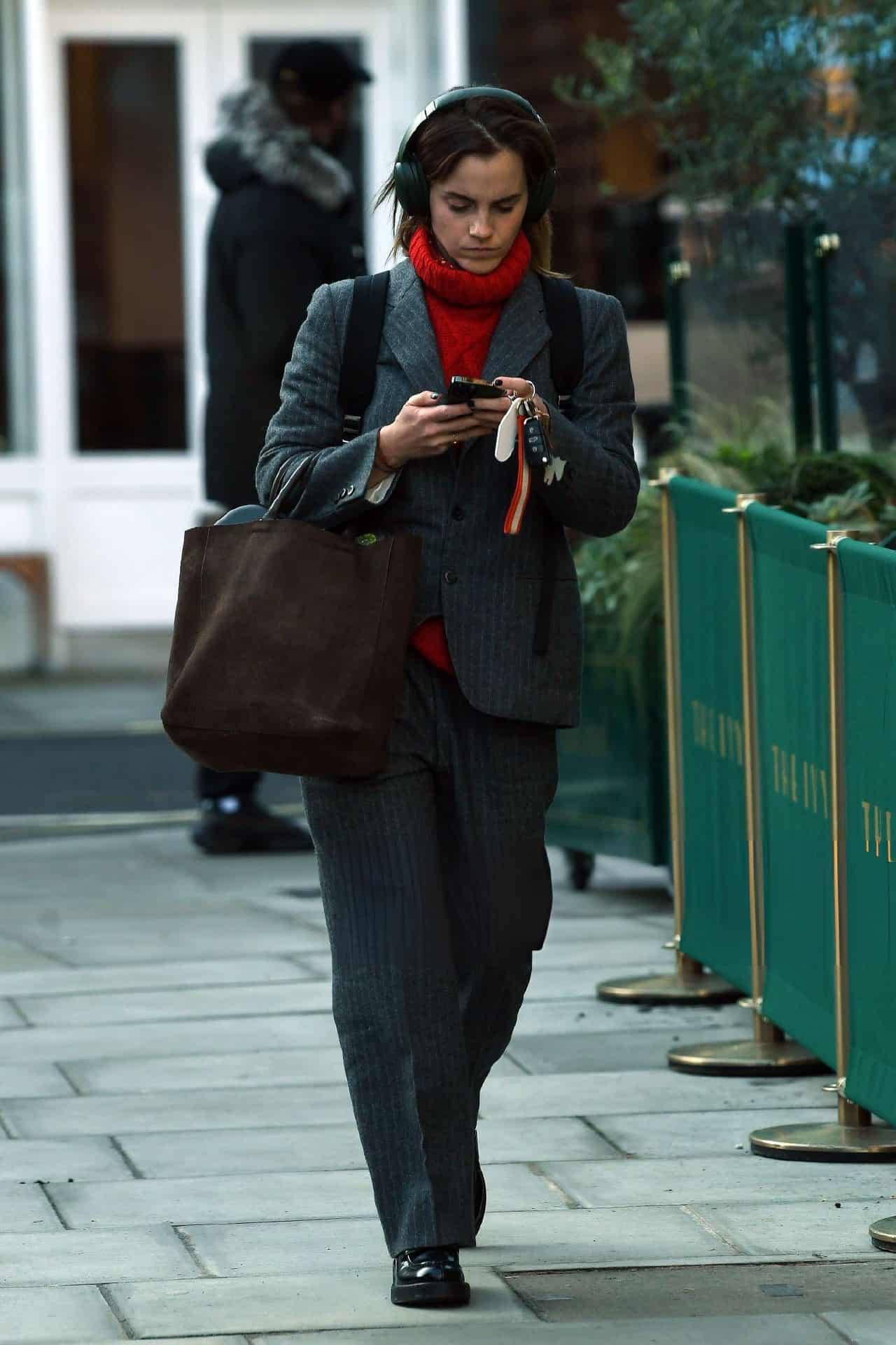 Emma Watson, the Epitome of Smart Casual, Spotted in London