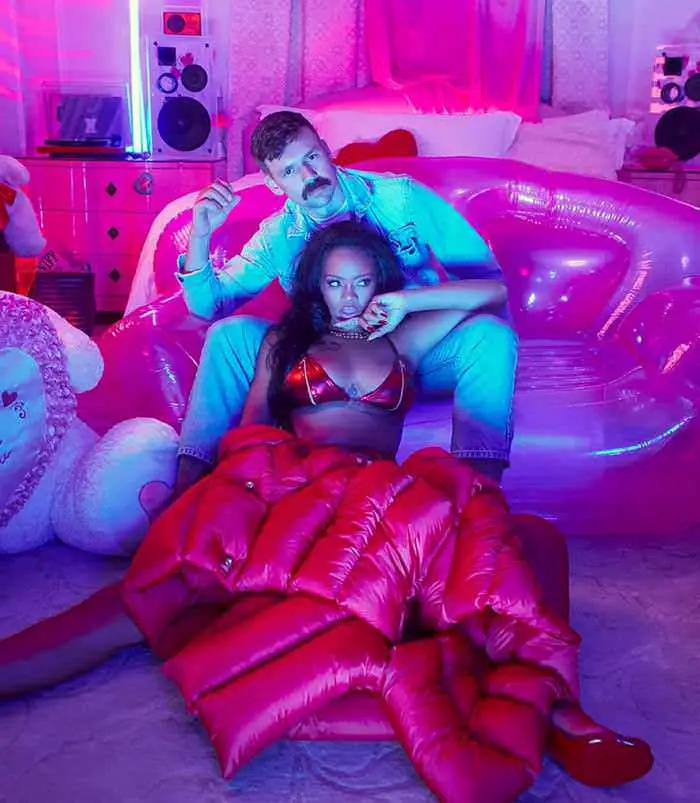 Rihanna in Savage X Fenty Valentine’s Day January 2020
