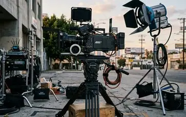 Film set equipment, on-set celebrity sighting