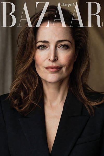 Gillian Anderson Harper's Bazaar Cover: The Crown Interview & Style